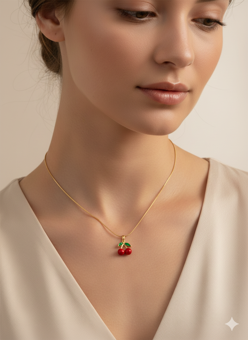Red Cherry Neckpiece