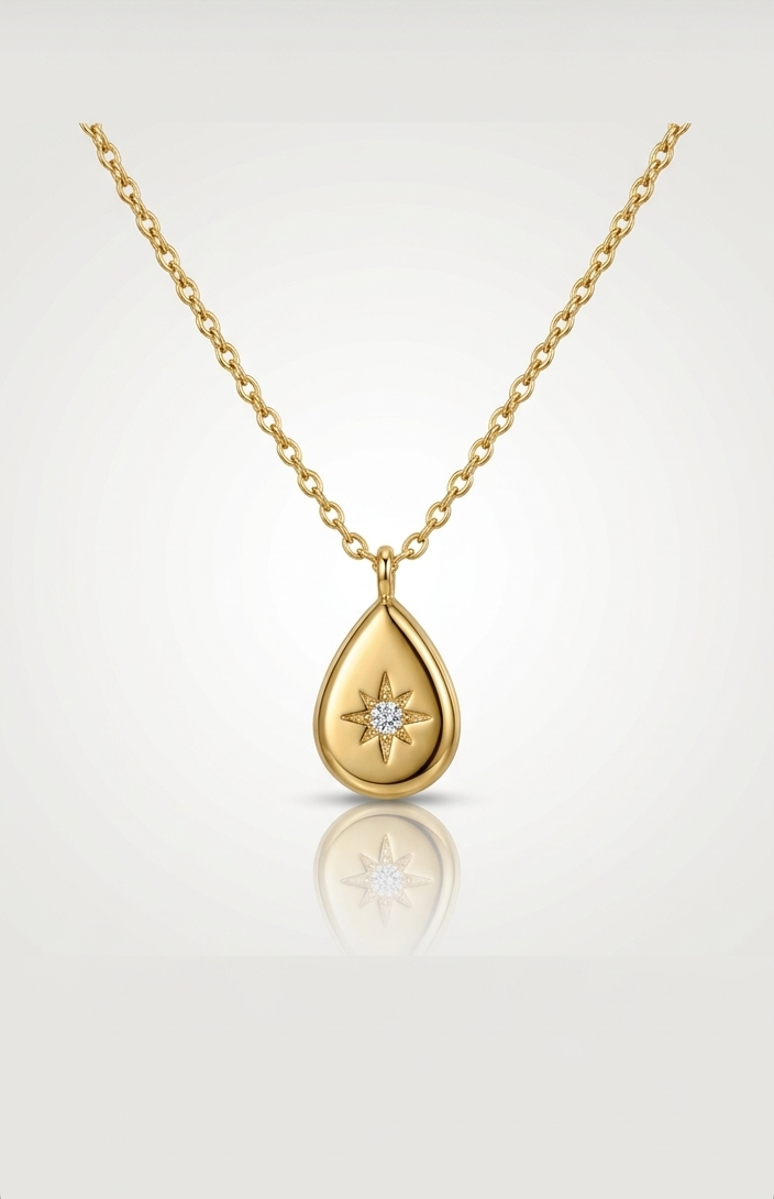Box Oval Diamond Neckpiece