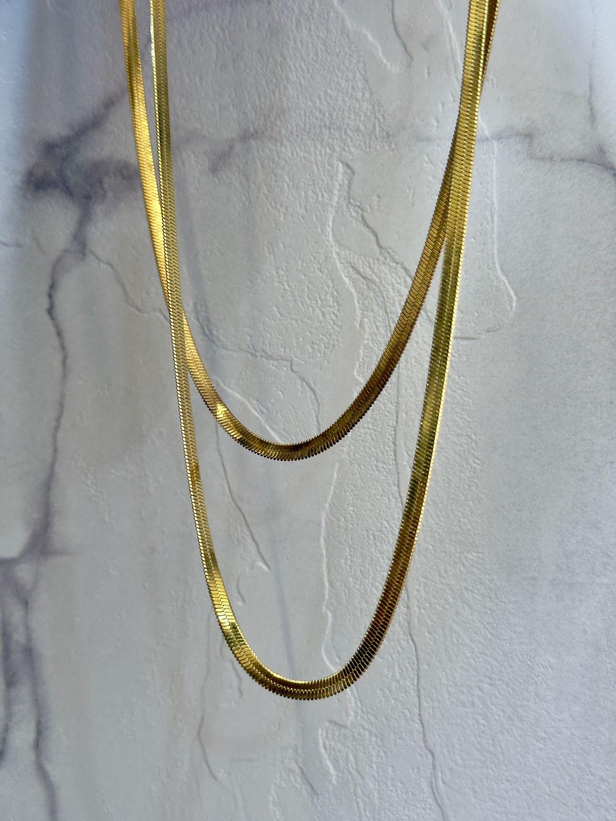 Double Snake Chain Neckpiece