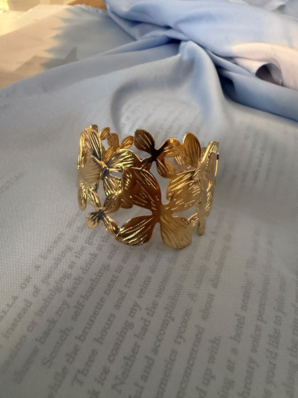 Flower Cuff Bracelet