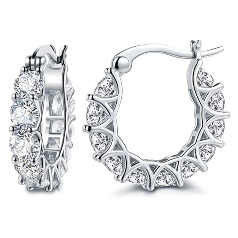 Silver Hoops
